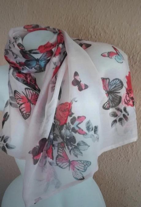 Šatka, ružovo- fialová, 