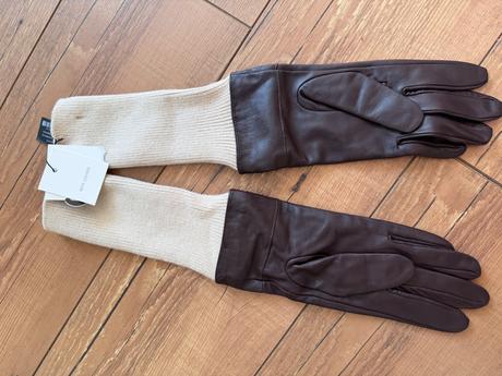 Zara kozene rukavicky s upletom..nove, zara,m