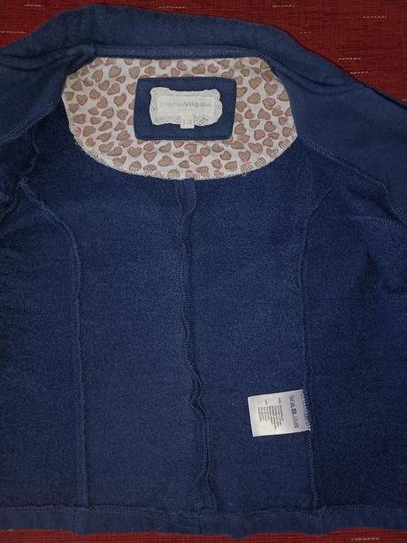 Modré sako mikina, charles vögele,128