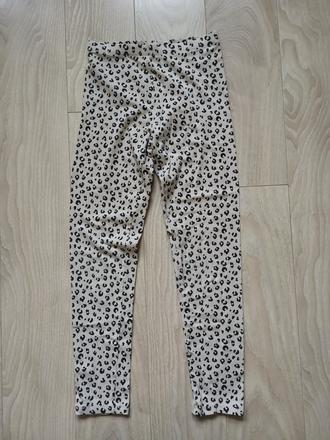 Tenké legíny leopard, h&m,134