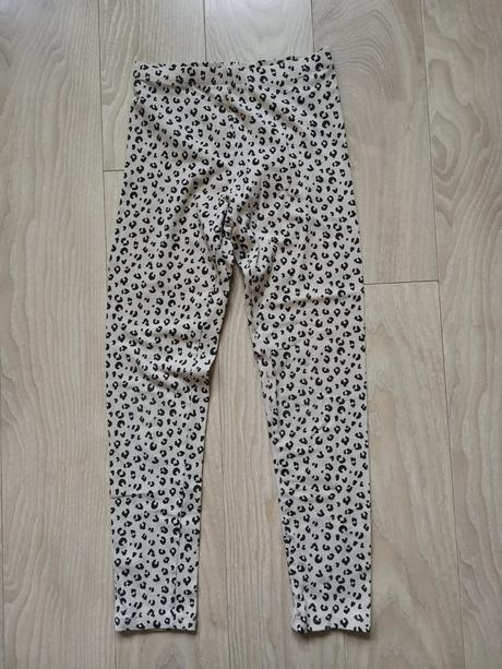 Tenké legíny leopard, h&m,134