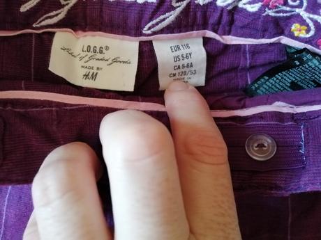Dievčenské šortky, h&m,116