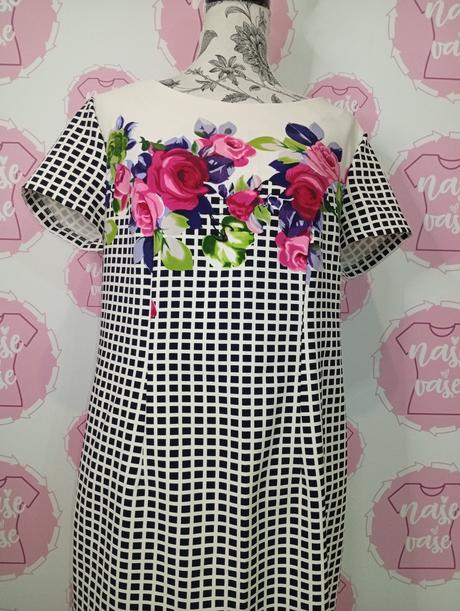 Vzorované šaty 44-48, 44