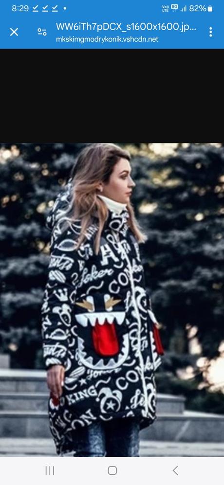 Bunda na zimu m-l oversize, l / m