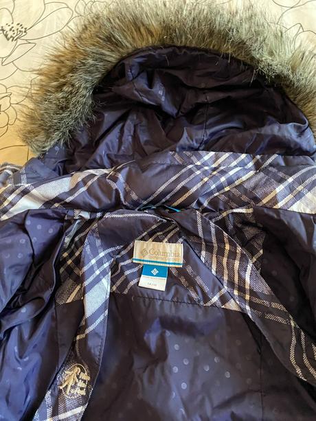 Páperová - perová bunda s kapucou columbia v. s, columbia,s
