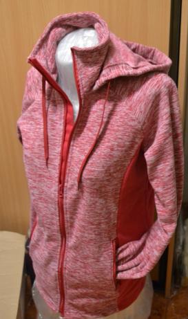 Predĺžená mikina na zips s kapucňou s/m, m