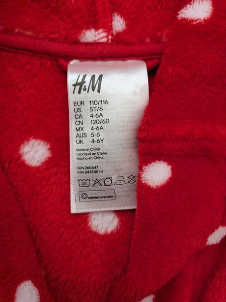 Detský župan, h&m,116