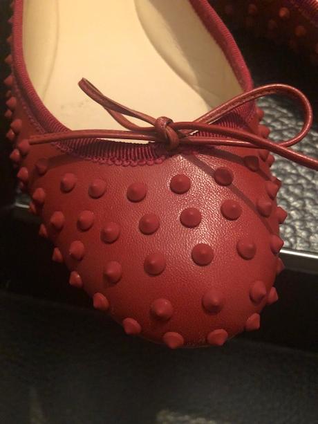 Gucci ballerinas studded nappa leather vel.38, gucci,38