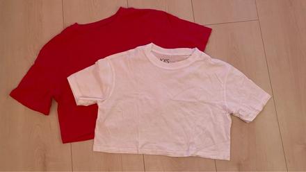 Crop-top tričká, h&m,xs