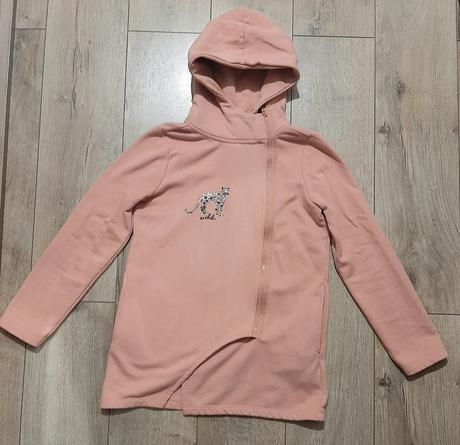 Predĺžená mikina so šikmým zipsom, reserved,158