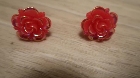 Krásne náušnice " rozkvitnutá ruža", 