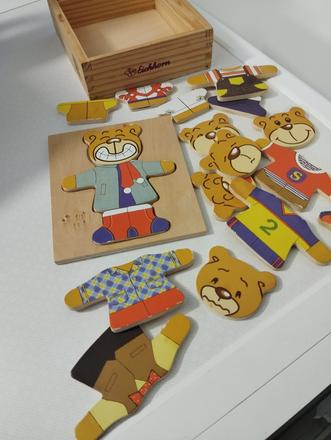 Skladačka puzzle medvedík,