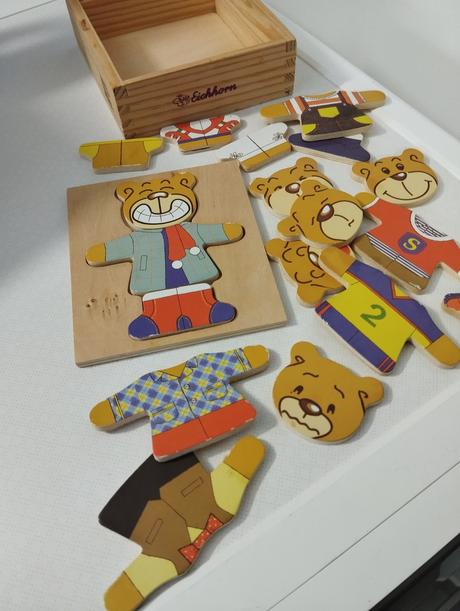 Skladačka puzzle medvedík, 