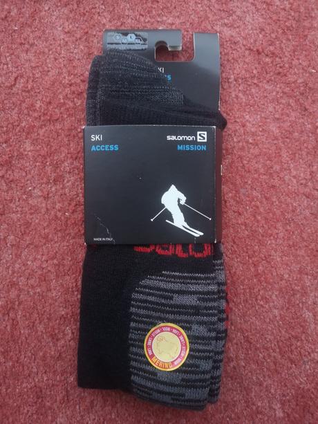 Salomon merino pánske lyžiarske ponožky veľ 42-44, salomon,42 / 44