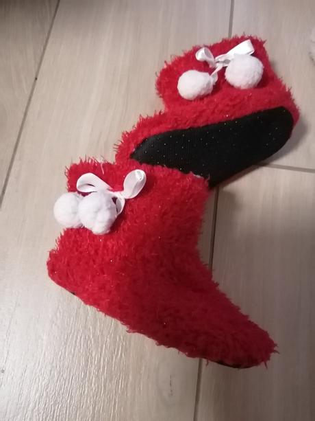 Zimné vianočné teplé papučky s kožušinkou, 24