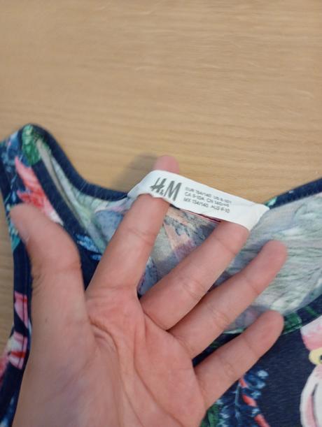 Papagájové šaty, h&m,140