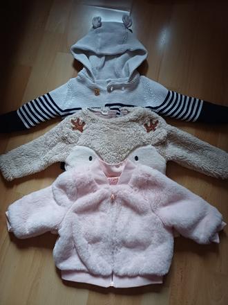 3x teplučká mikina/svetrík v.74/6-9 mesiacov, next,74