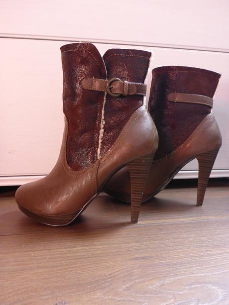 Hnedé zimné čižmy na opätku humanic, humanic,40