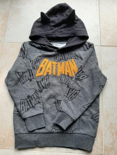 Batmanska mikina s kapucou vel.110 h&m, h&m,110