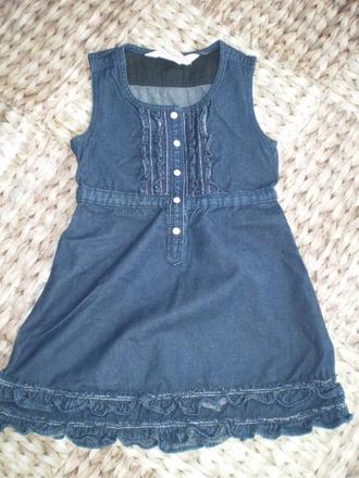 Riflové šatičky, h&m,110