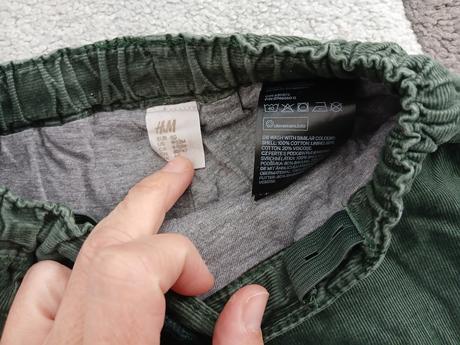 Zateplene makke nohavice 80, h&m,80