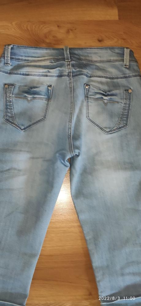 3/4 riflové nohavice- velkosť 33, 32