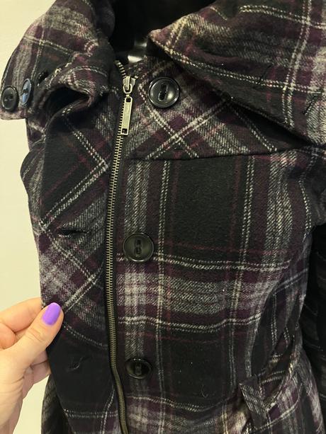 Dámsky kabát károvaný (38/40), colours of the world,m