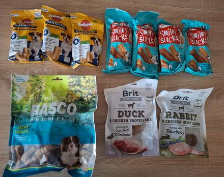 Maškrty,pamlsky,odmeny brit pre psov, 