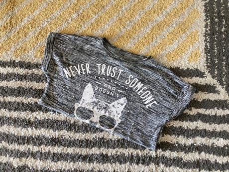 Úpletové mačičkové tričko, 140