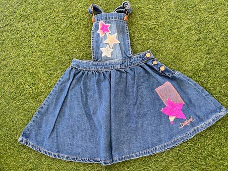 Desigual šatová sukňa riflova, desigual,110