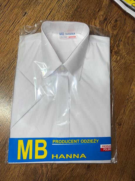 Biela košeľa krátky rukáv, 80 - 170