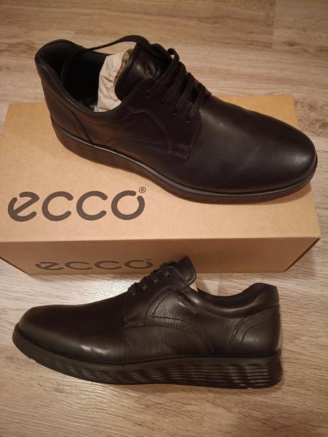 Celokožené topánky ecco gore tex, ecco,41