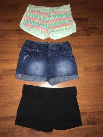 3 dievčenské pohodlné kraťase, palomino,116