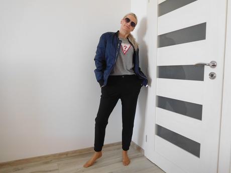 Jack jones s, modrá bunda dámska oversize, s