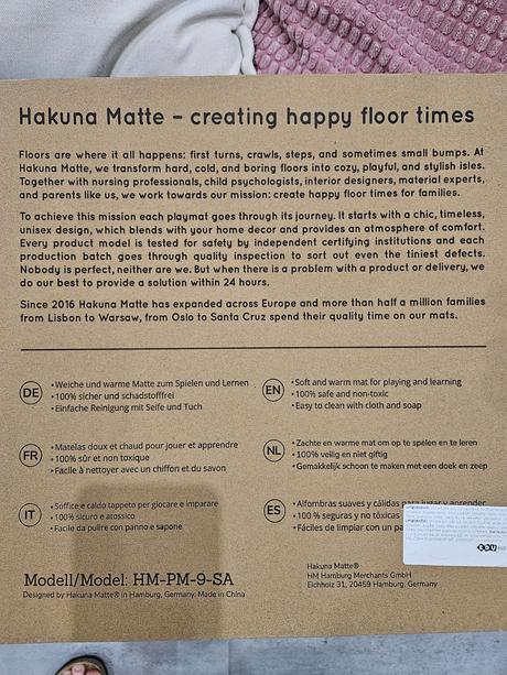 Hakuna matte podložka na hranie 90x90 cm, 