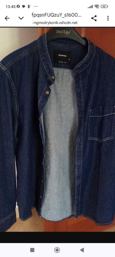 Pánska riflová košeľa, reserved,m