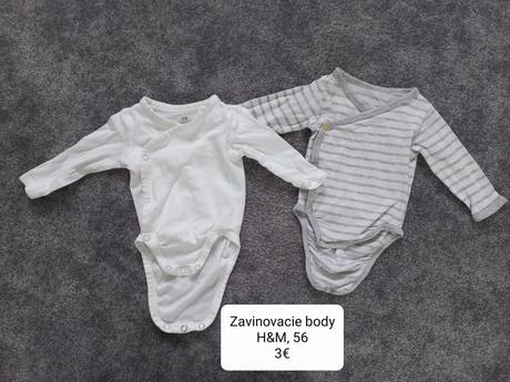 Zavinovacie body, h&m, 56, h&m,56