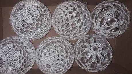 Háčkované vianočné gule, 