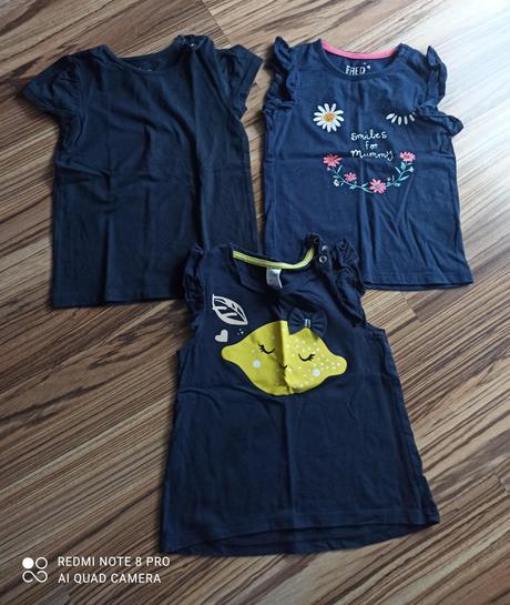 Dievčenské tričká 3ks, baby club,86