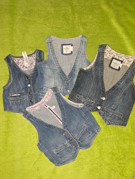 Riflová vesta, h&m,146