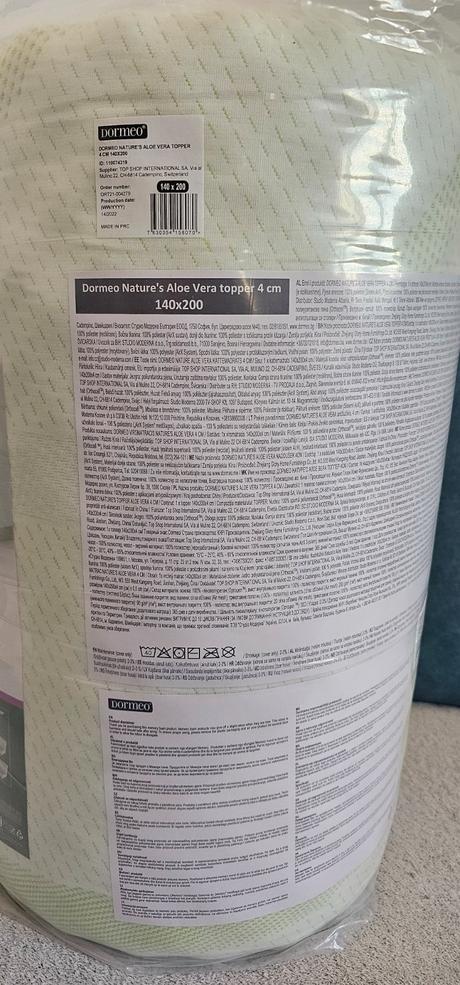 Dormeo vrchný matrac nature aloe vera 4 cm, šírka (cm): 140,dĺžka (cm): 200