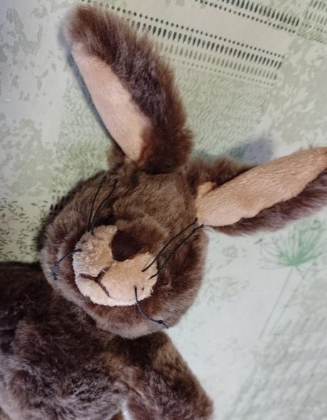 Plyšový hnedý zajko, tcm, 33 cm,