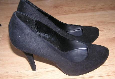 Čierne lodičky so skrytou platformou, graceland,40