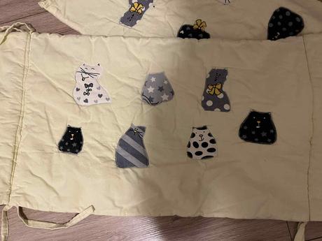 Bavlnený mantinel do detskej postielky, šírka (cm): 35,dĺžka (cm): 220