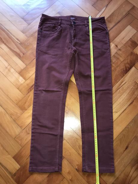 Elastické bordové nohavice, 34