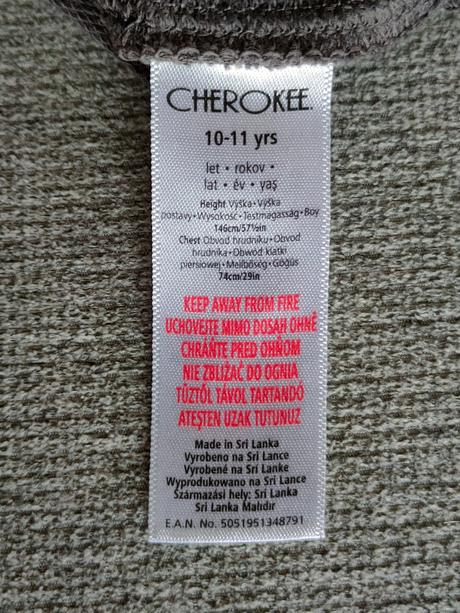 Tenká dievčenská mikinka zn.cherokee, 10-11 r., cherokee,146