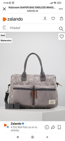 Prebaľovacia taška zo Zalanda