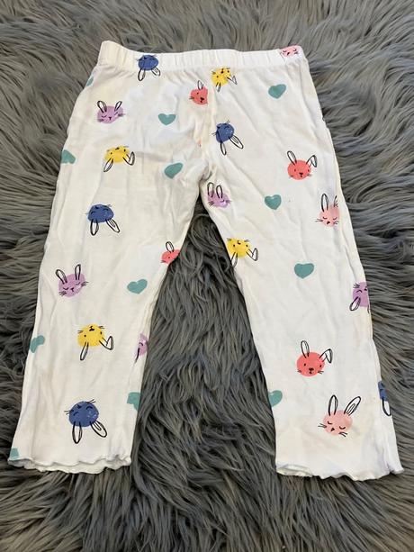 Dievčenské pyžamové nohavice so zajačikmi, f&f,98