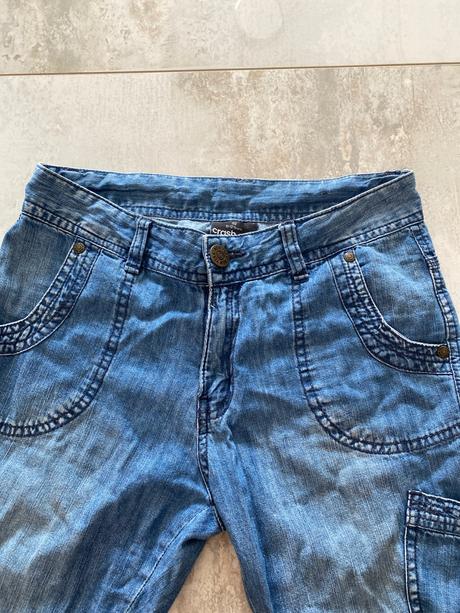 Rifľové trištvrťové šortky, takko,152