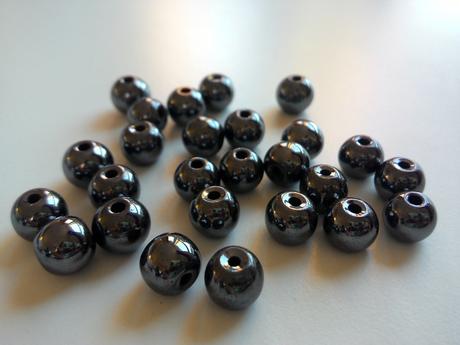 Hematit korálky 10 mm čierne, 